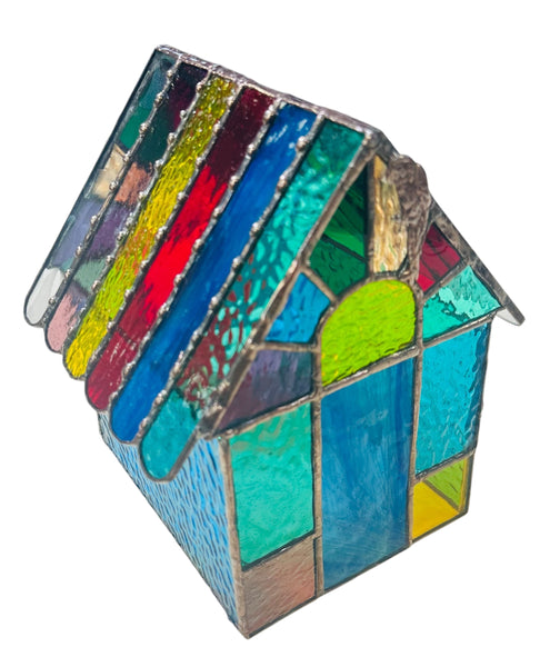 3-D Birdhouse, Stained Glass Foil Method