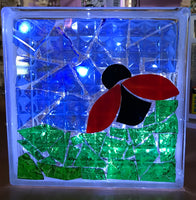 KID'S CAMP Mosaic on Glass Block