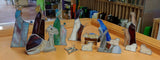 Nativity Set, Stained Glass, Intermediate