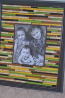 Mosaic Stripy Picture Frame